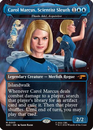 Magic: The Gathering Carol Marcus, Scientist Sleuth - Thada Adel, Acquisitor Borderless MTG single card