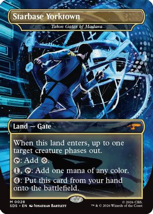 Magic: The Gathering Starbase Yorktown - Talon Gates of Madara (Borderless) SDS-028 trading card