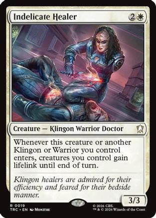 Magic: The Gathering Indelicate Healer MTG single card from Commander: Star Trek, TRC-019