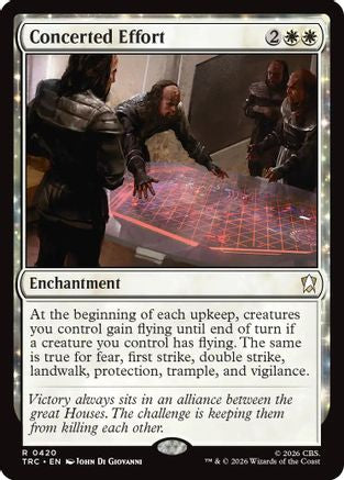 Magic: The Gathering Concerted Effort Surge Foil MTG single from Commander: Star Trek (TRC-420)