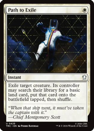 Path to Exile (Surge Foil)  [Foil]  (TRC-425) - [Commander: Star Trek]