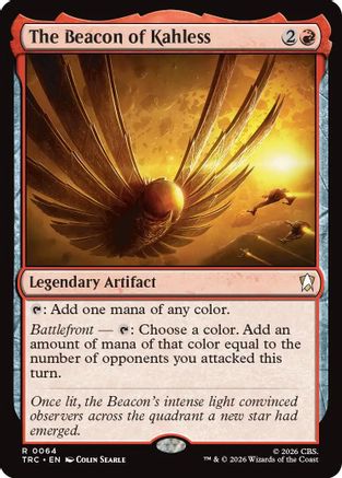 Magic: The Gathering The Beacon of Kahless TRC-064 Commander MTG single card artwork