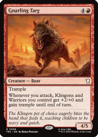Gnarling Targ  (TRC-069) - [Commander: Star Trek]