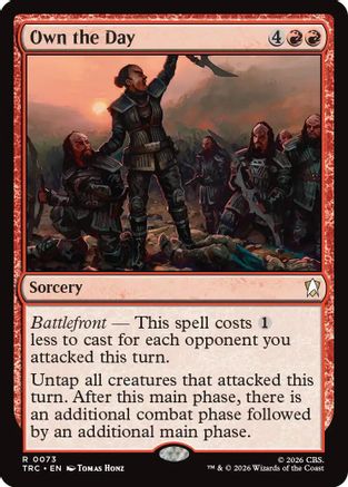 Own the Day TRC-073 Magic: The Gathering Commander single card from Star Trek set