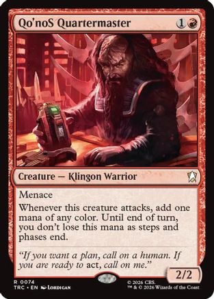 Qo'noS Quartermaster  (TRC-074) - [Commander: Star Trek]