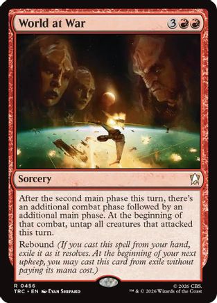World at War TRC-456 MTG single from Magic: The Gathering Commander: Star Trek set