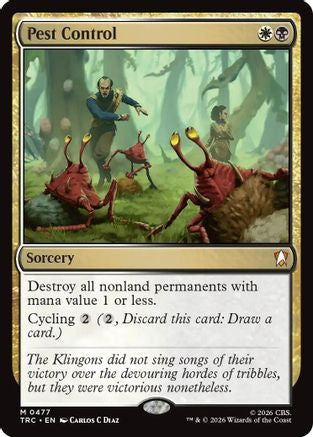 Pest Control TRC-477 Magic: The Gathering MTG single from the Commander: Star Trek set