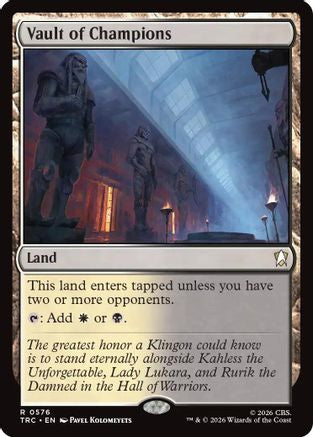 Vault of Champions  (TRC-576) - [Commander: Star Trek]