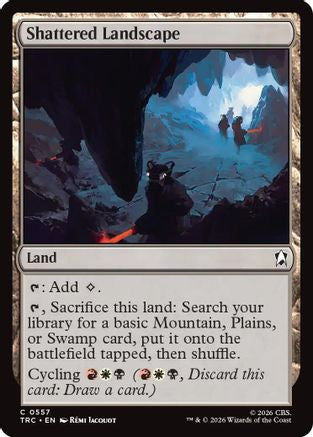 Shattered Landscape Surge Foil MTG single from Magic: The Gathering Commander: Star Trek set
