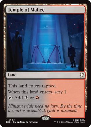 Temple of Malice (Surge Foil)  [Foil]  (TRC-567) - [Commander: Star Trek]