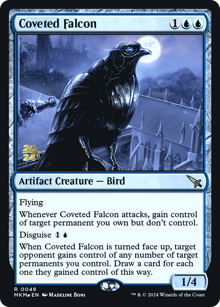 Coveted Falcon [Murders at Karlov Manor Prerelease Promos] - Trinity Hobby