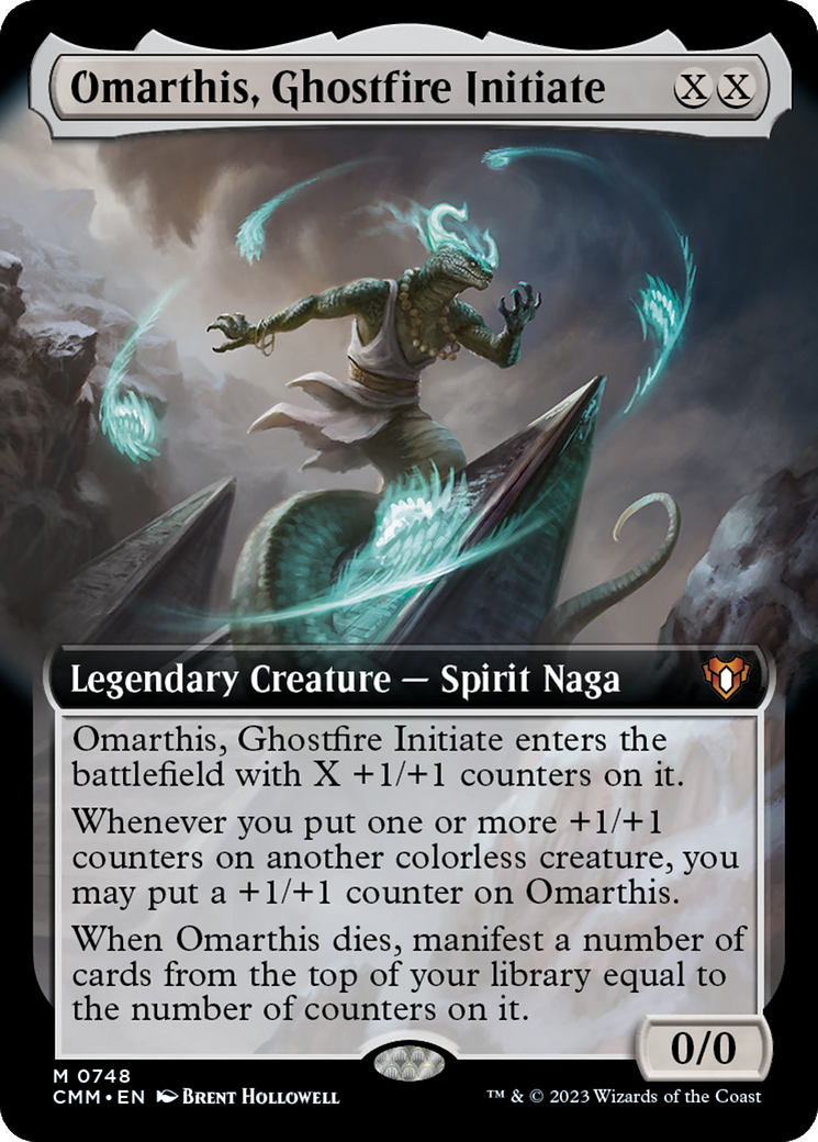 Omarthis, Ghostfire Initiate (Extended Art) [Commander Masters] - Trinity Hobby