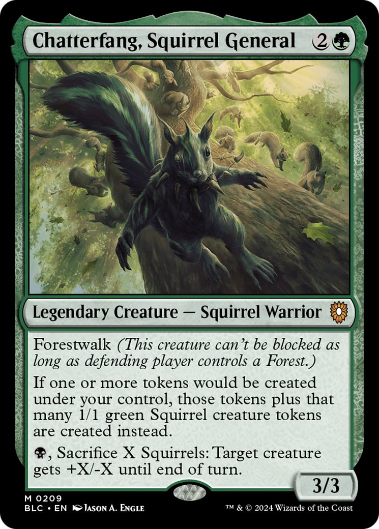 Chatterfang, Squirrel General [Bloomburrow Commander] - Trinity Hobby