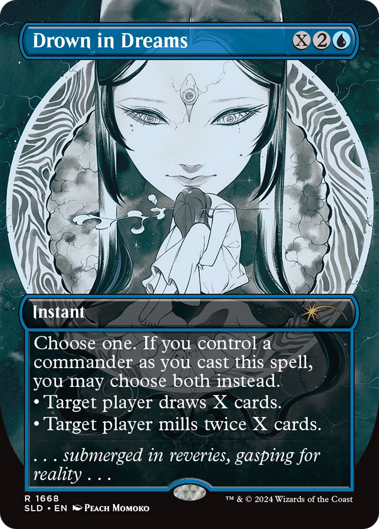 Drown in Dreams  [Foil]  (SLD-1668) - [Secret Lair Drop] (Borderless) - Trinity Hobby