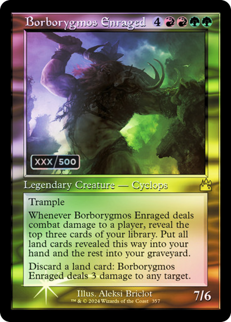 Borborygmos Enraged (Retro) (Serialized) [Ravnica Remastered] - Trinity Hobby
