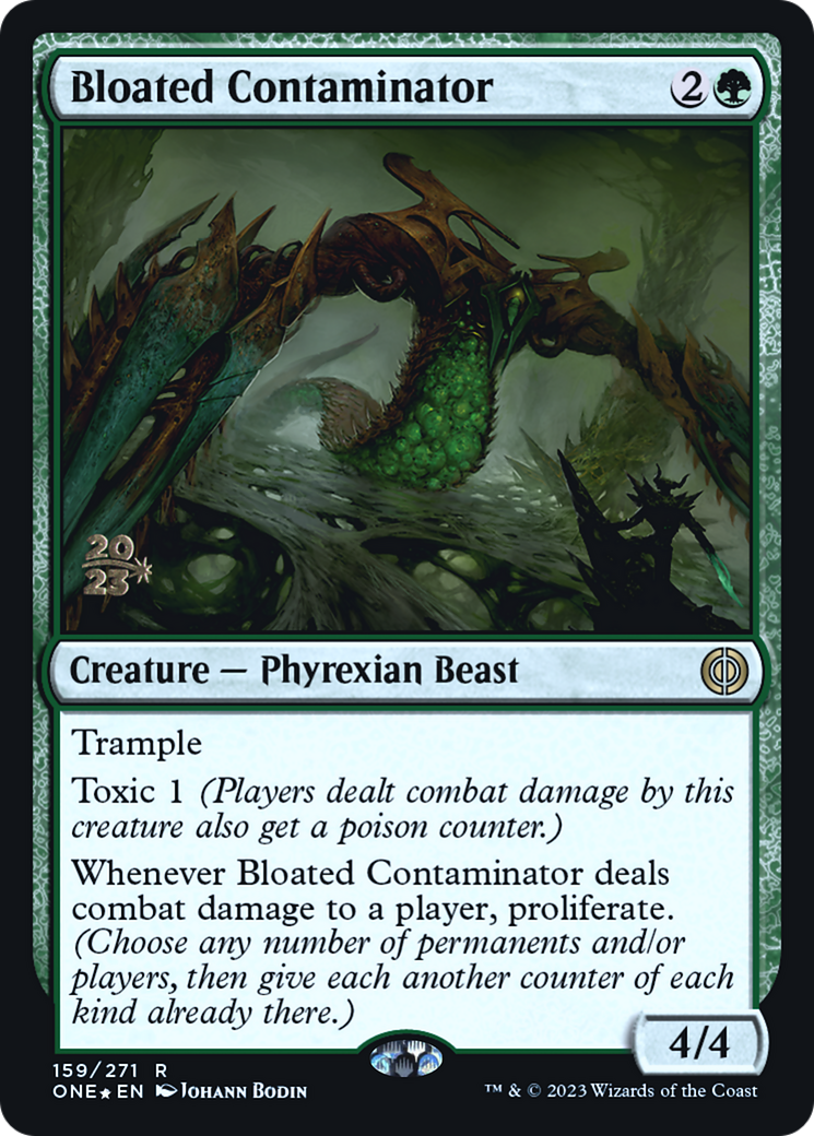 Bloated Contaminator [Phyrexia: All Will Be One Prerelease Promos] - Trinity Hobby