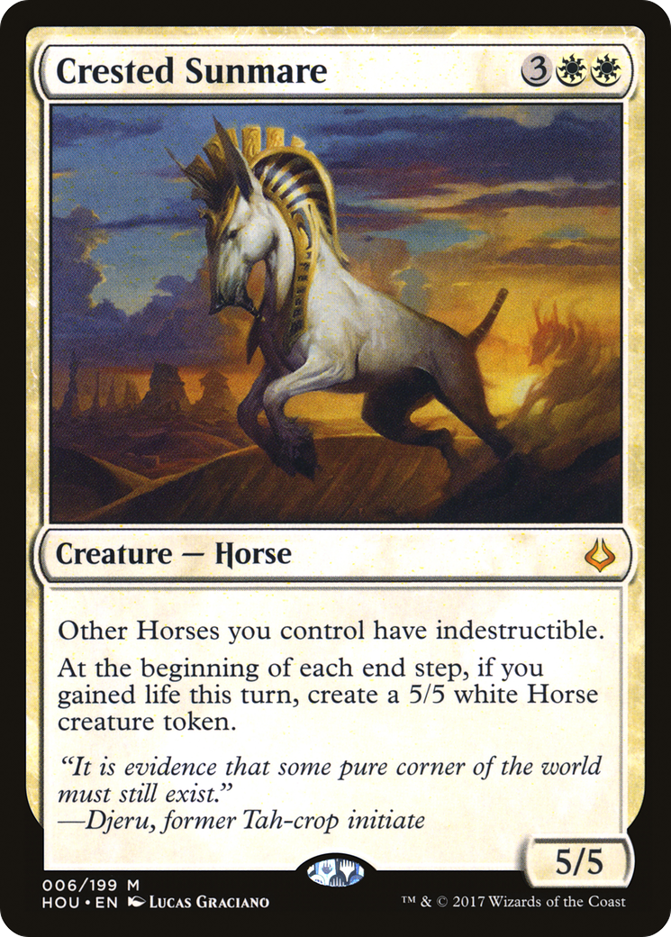 Crested Sunmare [Hour of Devastation] - Trinity Hobby