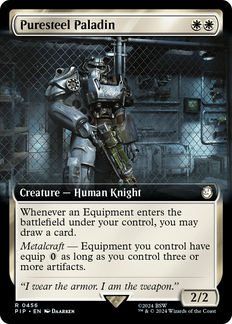 Puresteel Paladin (Extended Art) [Fallout] - Trinity Hobby