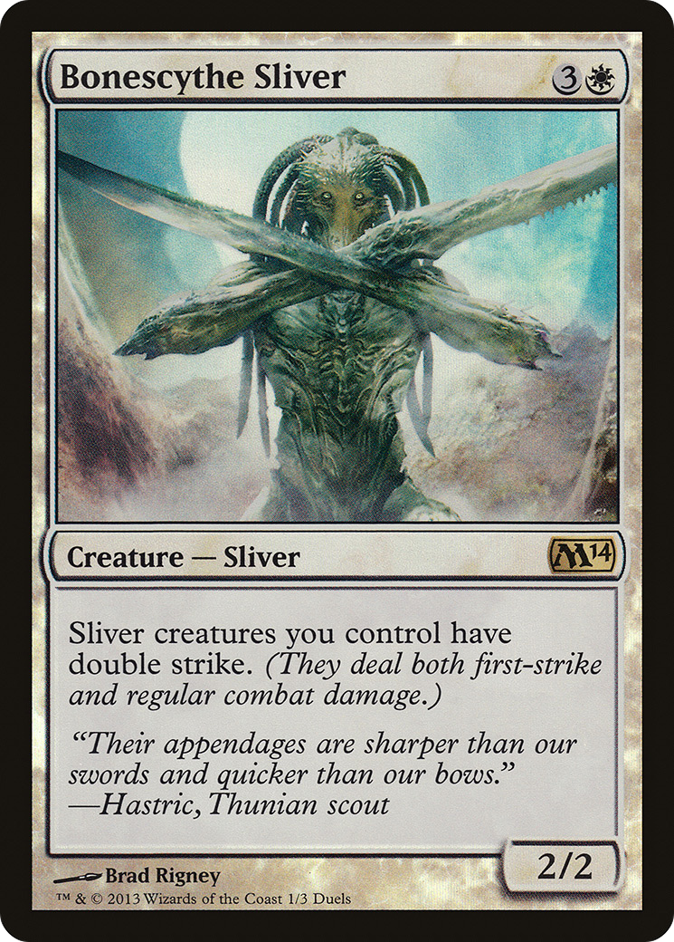 Bonescythe Sliver (Duels of the Planeswalkers Promos) [Duels of the Planeswalkers Promos 2013] - Trinity Hobby