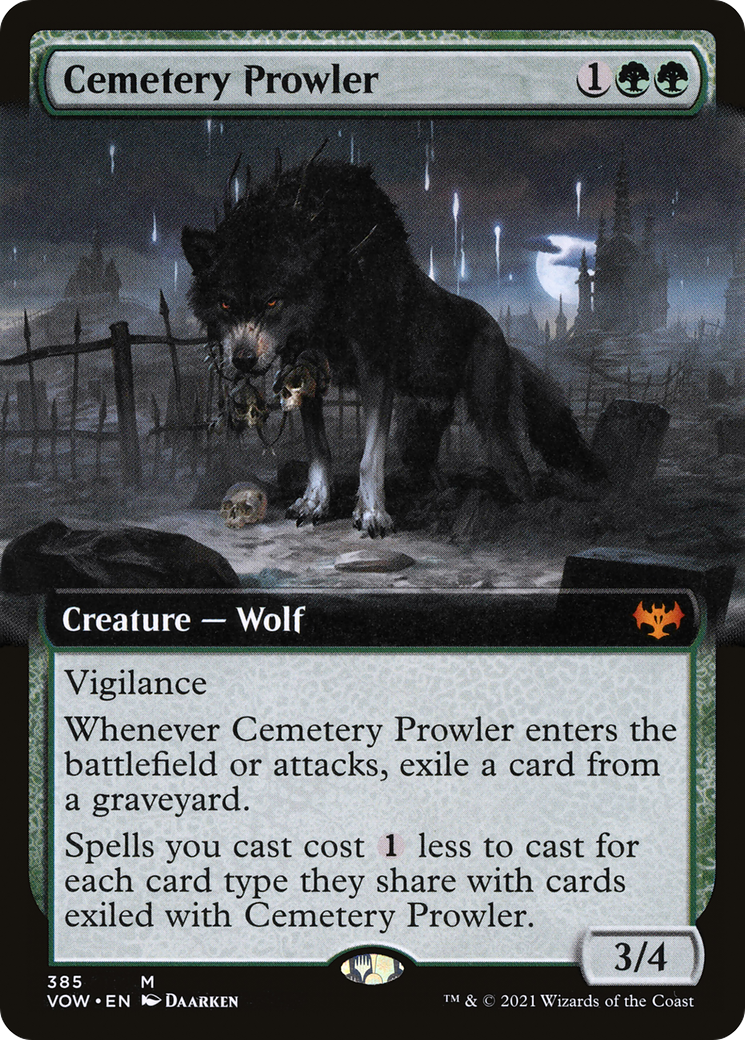 Cemetery Prowler (Extended Art) [Innistrad: Crimson Vow] - Trinity Hobby