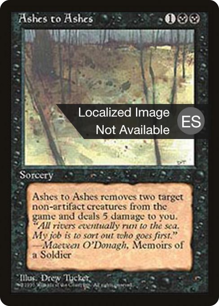 Ashes to Ashes [Fourth Edition (Foreign Black Border)] - Trinity Hobby
