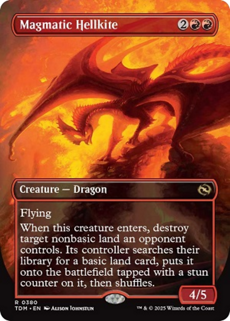 Magmatic Hellkite // Magmatic Hellkite  (TDM-380) - [Tarkir: Dragonstorm] (Borderless) - Trinity Hobby