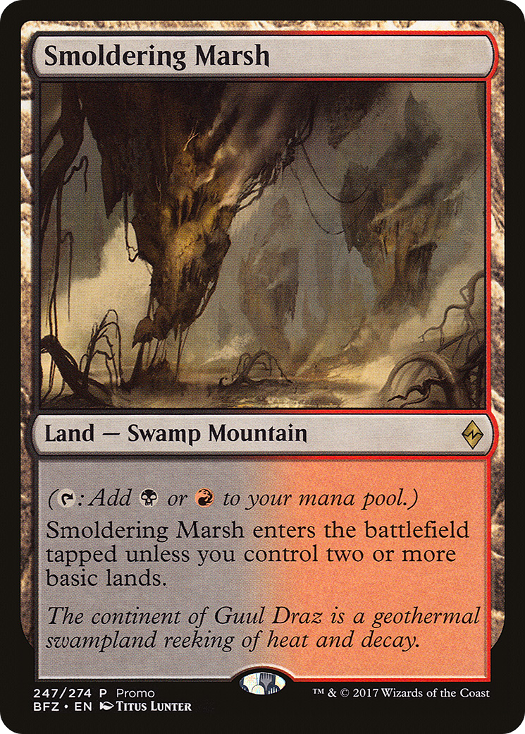 Smoldering Marsh (Promo) [Standard Showdown Promos] - Trinity Hobby