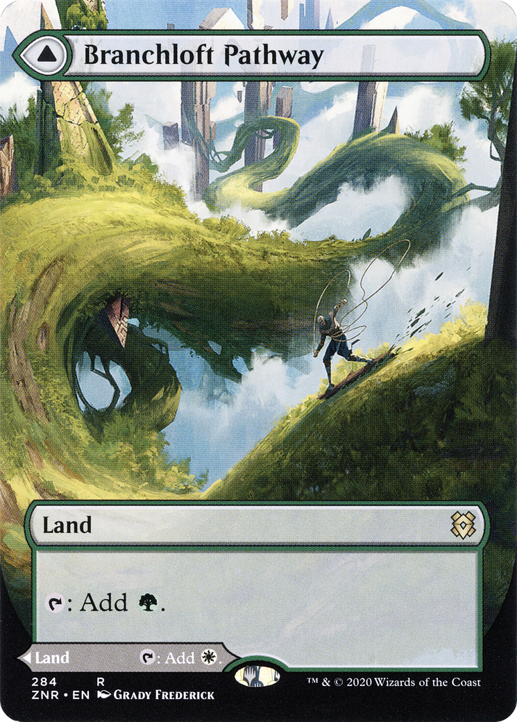 Branchloft Pathway // Boulderloft Pathway (Borderless Alternate Art) [Zendikar Rising] - Trinity Hobby