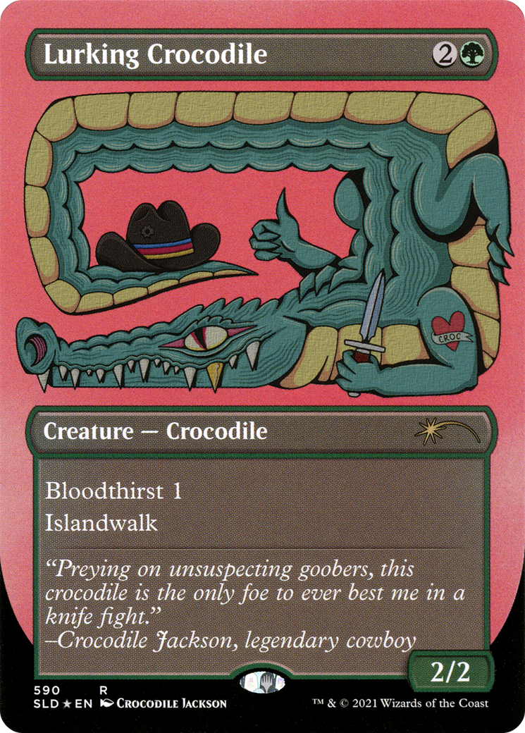 Lurking Crocodile (Foil Etched) [Secret Lair Drop Promos] - Trinity Hobby