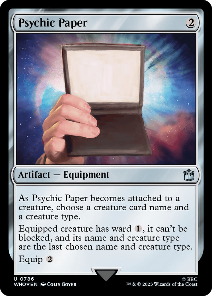 Psychic Paper (Surge Foil) [Doctor Who] - Trinity Hobby
