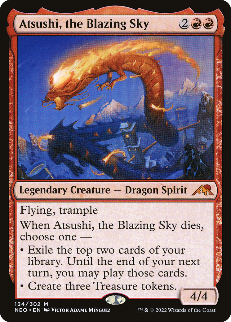 Atsushi, the Blazing Sky [Kamigawa: Neon Dynasty] - Trinity Hobby