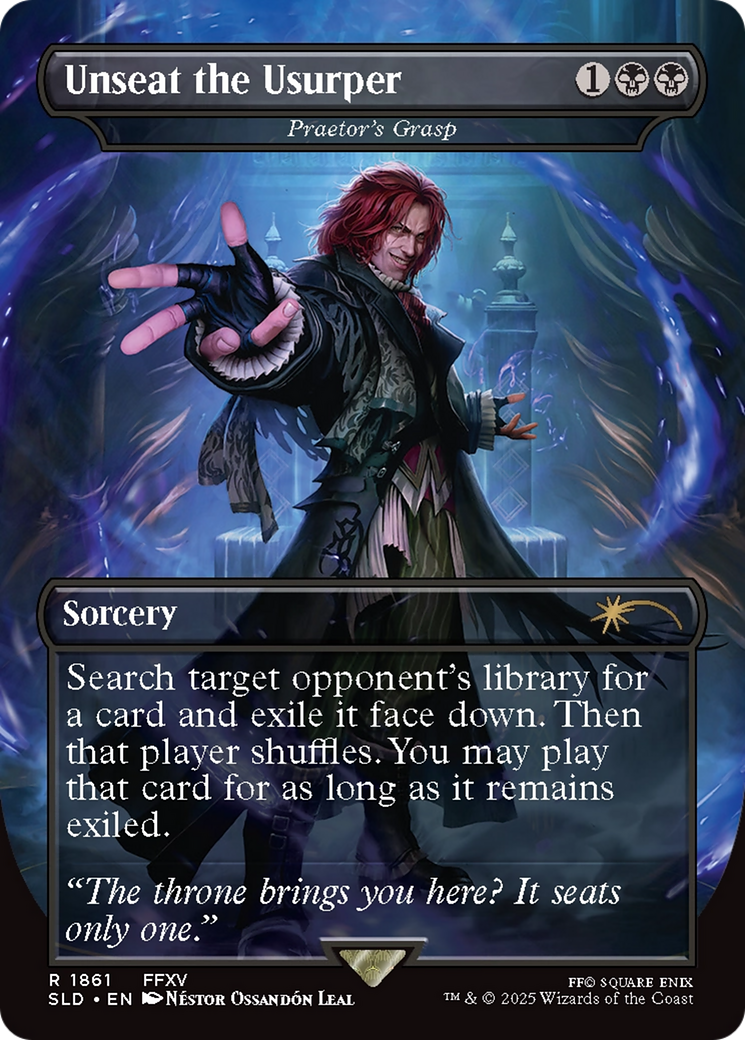 Praetor's Grasp  [Foil]  (SLD-1861) - [Secret Lair Drop] / Unseat the Usurper (Borderless) - Trinity Hobby