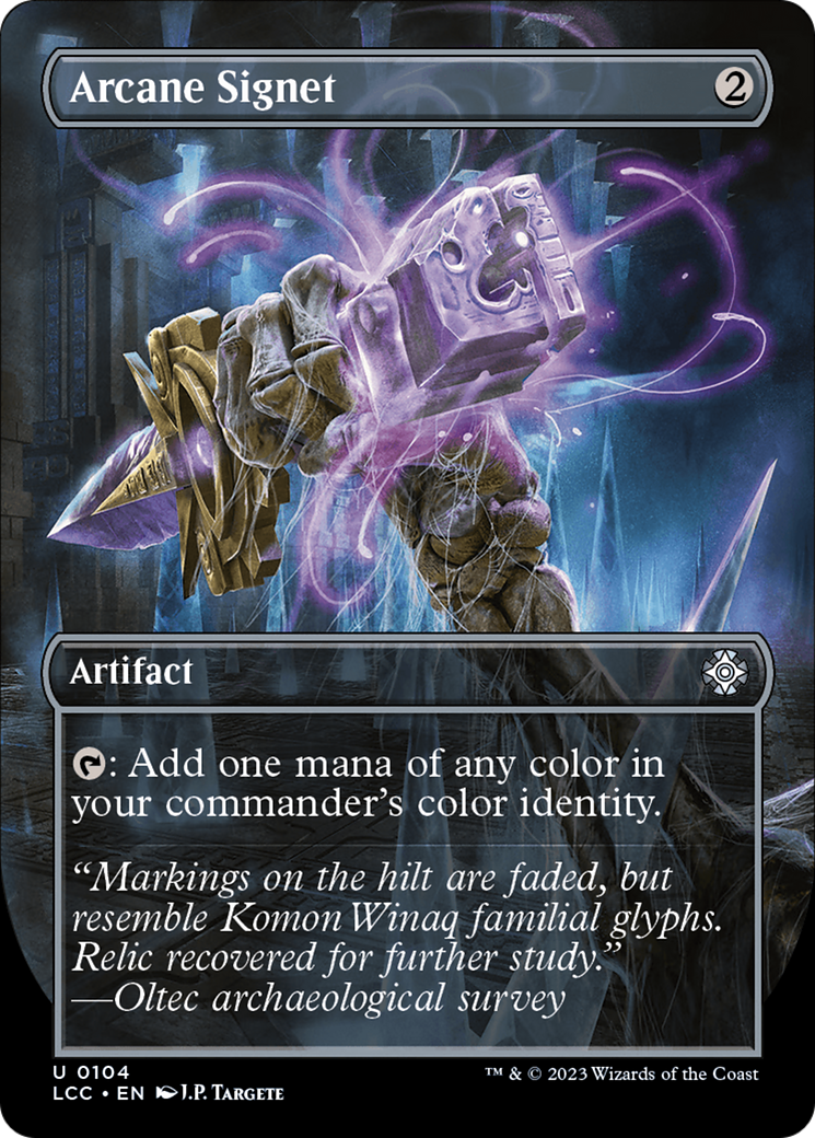 Arcane Signet (Borderless) [The Lost Caverns of Ixalan Commander] - Trinity Hobby