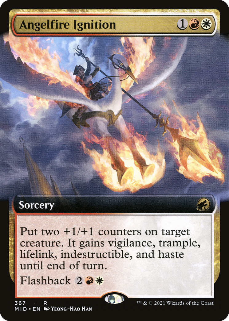 Angelfire Ignition (Extended Art) [Innistrad: Midnight Hunt] - Trinity Hobby