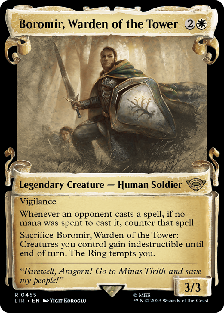 Boromir, Warden of the Tower [The Lord of the Rings: Tales of Middle-Earth Showcase Scrolls] - Trinity Hobby
