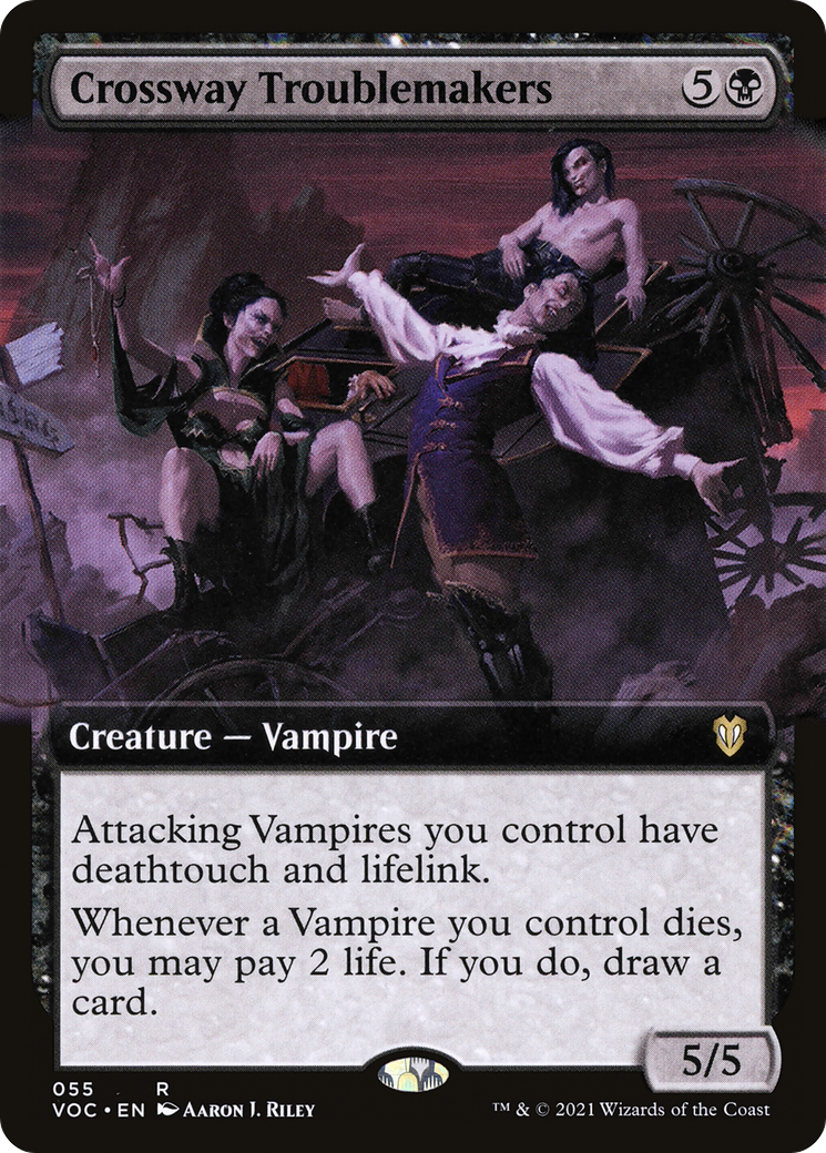 Crossway Troublemakers (Extended Art) [Innistrad: Crimson Vow Commander] - Trinity Hobby