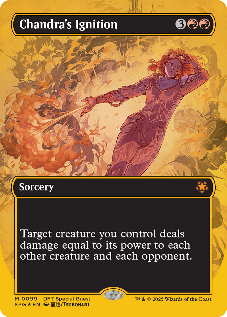 Chandra's Ignition (Borderless) (First-Place Foil) [Aetherdrift Special Guests] - Trinity Hobby