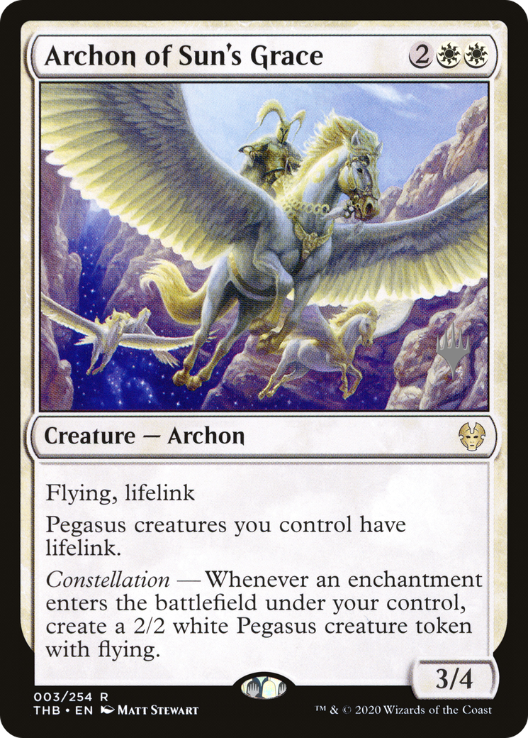 Archon of Sun's Grace (Promo Pack) [Theros Beyond Death Promos] - Trinity Hobby