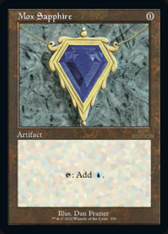 Mox Sapphire (Retro) [30th Anniversary Edition] - Trinity Hobby