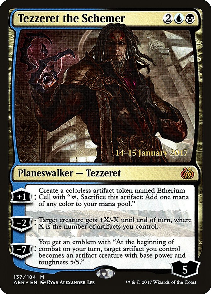 Tezzeret the Schemer [Aether Revolt Prerelease Promos] - Trinity Hobby
