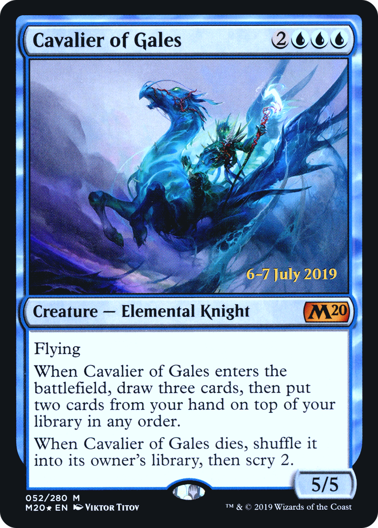 Cavalier of Gales [Core Set 2020 Prerelease Promos] - Trinity Hobby