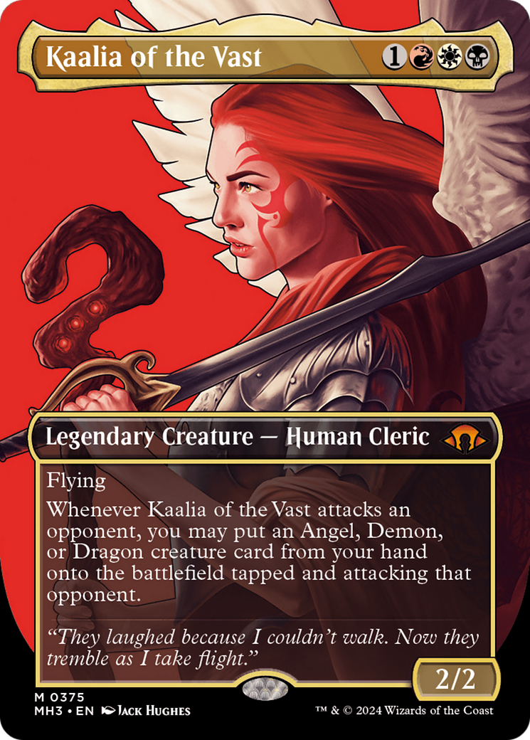 Kaalia of the Vast (Borderless) (0375) [Modern Horizons 3] - Trinity Hobby