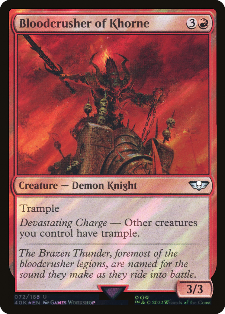 Bloodcrusher of Khorne (Surge Foil) [Warhammer 40,000] - Trinity Hobby