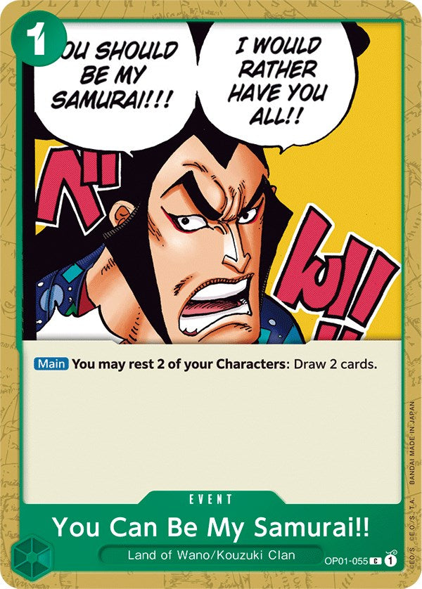 You Can Be My Samurai!! (OP01-055) - [Romance Dawn] - Trinity Hobby
