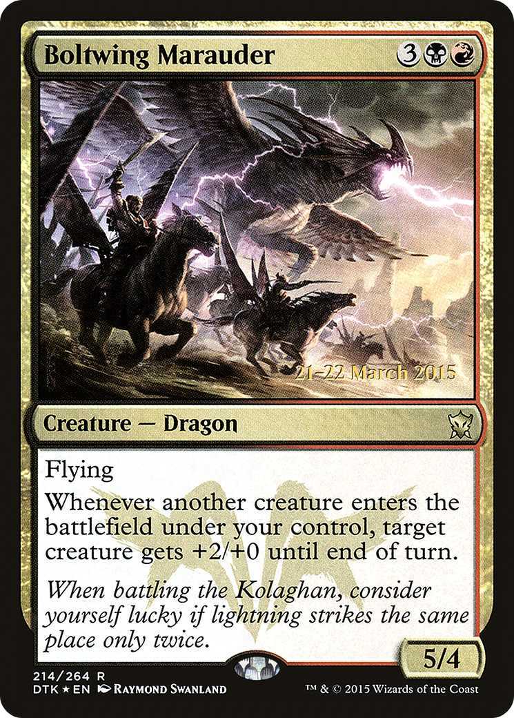 Boltwing Marauder [Dragons of Tarkir Prerelease Promos] - Trinity Hobby