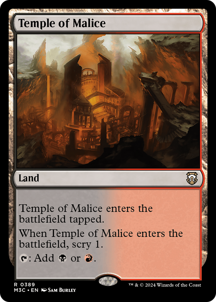 Temple of Malice  [Foil]  (M3C-389) - [Modern Horizons 3 Commander] - Trinity Hobby