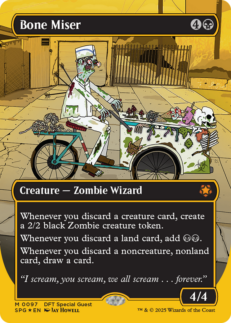 Bone Miser (Borderless) (First-Place Foil) [Aetherdrift Special Guests] - Trinity Hobby