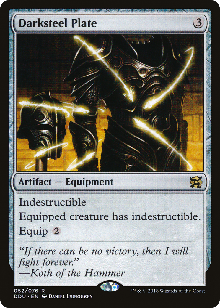 Darksteel Plate [Duel Decks: Elves vs. Inventors] - Trinity Hobby