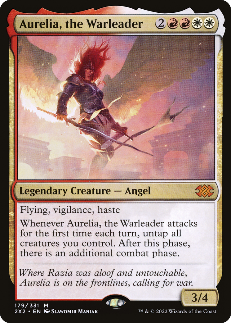 Aurelia, the Warleader [Double Masters 2022] - Trinity Hobby