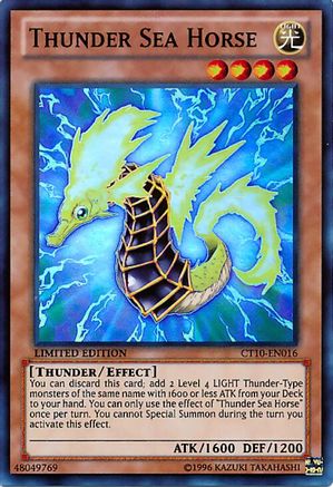 Thunder Sea Horse [CT10-EN016] Super Rare - Trinity Hobby